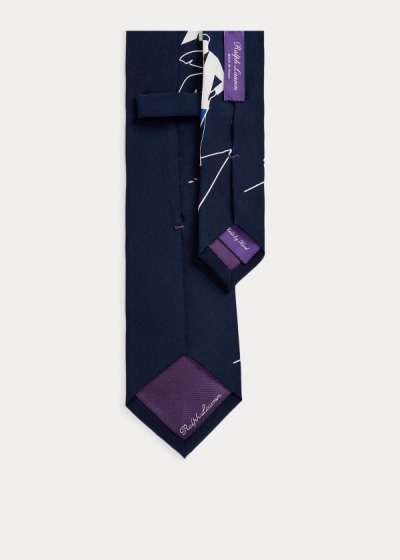 Men's Ralph Lauren Silk Graphic Ties | 329487QJC